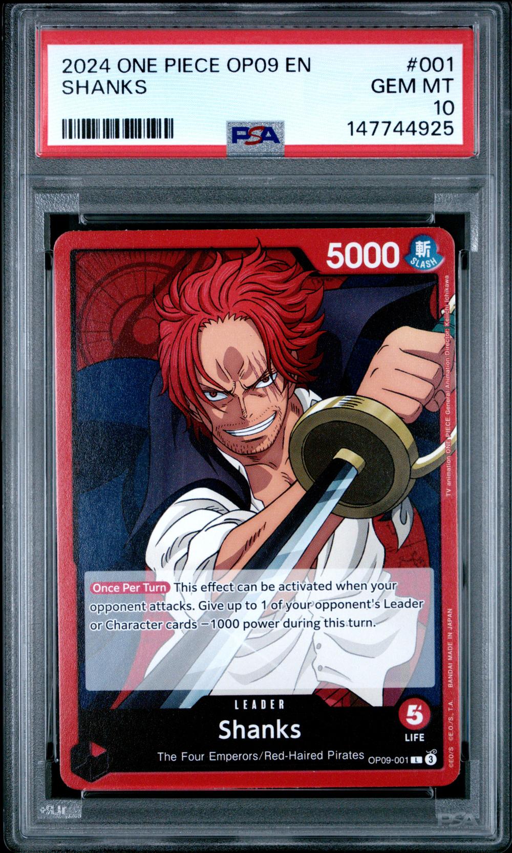 2024 Shanks - One Piece One Piece OP09-Emperors in the New World